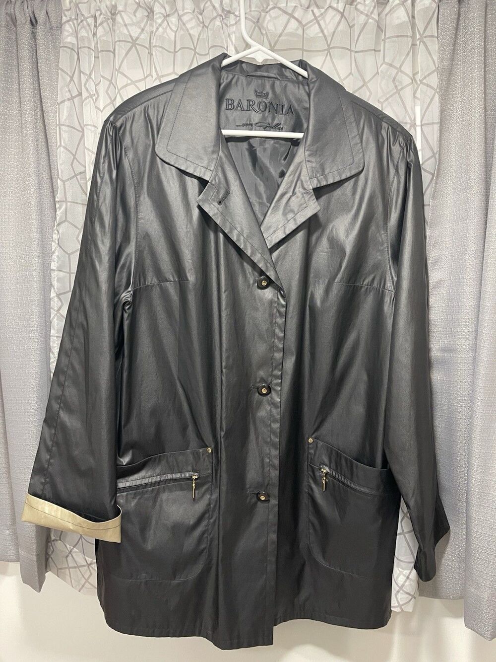 Vintage Baronia Von Gollas Women’s Lightweight Jacket Black/Tan #0064